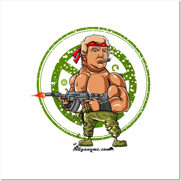 Donald Trump as Rambo Wall Art by akyanyme